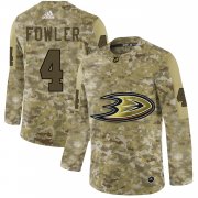 Wholesale Cheap Adidas Ducks #4 Cam Fowler Camo Authentic Stitched NHL Jersey