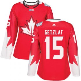 Wholesale Cheap Team Canada #15 Ryan Getzlaf Red 2016 World Cup Women\'s Stitched NHL Jersey