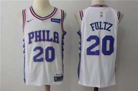 Wholesale Cheap Men\'s Philadelphia 76ers #20 Markelle Fultz White 2017-2018 Nike Swingman Stubhub Stitched NBA Jersey