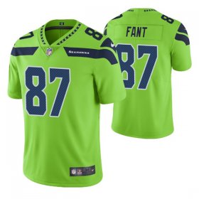 Wholesale Cheap Men\'s Seattle Seahawks #87 Noah Fant Green Vapor Untouchable Limited Stitched Jersey
