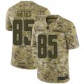 Wholesale Cheap Nike Chargers #85 Antonio Gates Camo Men's Stitched NFL Limited 2018 Salute To Service Jersey