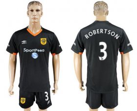 Wholesale Cheap Hull City #3 Robertson Away Soccer Club Jersey