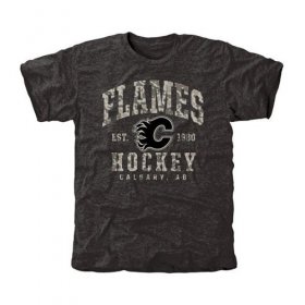 Wholesale Cheap Men\'s Calgary Flames Black Camo Stack T-Shirt