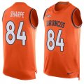 Wholesale Cheap Nike Broncos #84 Shannon Sharpe Orange Team Color Men's Stitched NFL Limited Tank Top Jersey