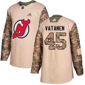 Wholesale Cheap Adidas Devils #45 Sami Vatanen Camo Authentic 2017 Veterans Day Stitched NHL Jersey