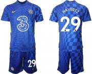 Wholesale Cheap Men 2021-2022 Club Chelsea FC home blue 29 Nike Soccer Jerseys