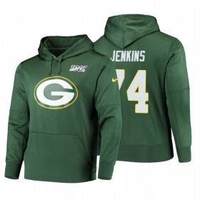 Wholesale Cheap Green Bay Packers #74 Elgton Jenkins Nike NFL 100 Primary Logo Circuit Name & Number Pullover Hoodie Green