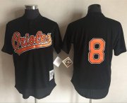 Wholesale Cheap Mitchell And Ness 1997 Orioles #8 Cal Ripken Black Throwback Stitched MLB Jersey
