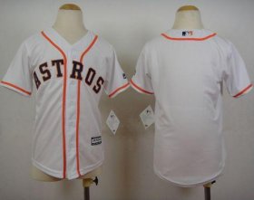 Wholesale Cheap Astros Blank White Cool Base Stitched Youth MLB Jersey