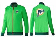 Wholesale Cheap NFL Miami Dolphins Team Logo Jacket Green_1