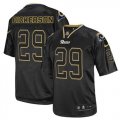 Wholesale Cheap Nike Rams #29 Eric Dickerson Lights Out Black Men's Stitched NFL Elite Jersey