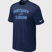 Wholesale Cheap Nike NFL Detroit Lions Heart & Soul NFL T-Shirt Midnight Blue