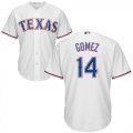 Wholesale Cheap Rangers #14 Carlos Gomez White Cool Base Stitched Youth MLB Jersey