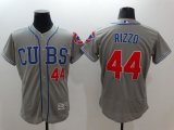 Wholesale Cheap Cubs #44 Anthony Rizzo Grey Flexbase Authentic Collection Alternate Road Stitched MLB Jersey