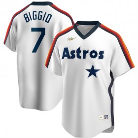 Wholesale Cheap Houston Astros #7 Craig Biggio Nike Home Cooperstown Collection Logo Player MLB Jersey White