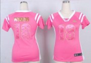 Wholesale Cheap Nike Broncos #18 Peyton Manning Pink Women's Stitched NFL Elite Draft Him Shimmer Jersey