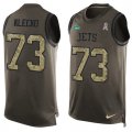 Wholesale Cheap Nike Jets #73 Joe Klecko Green Men's Stitched NFL Limited Salute To Service Tank Top Jersey