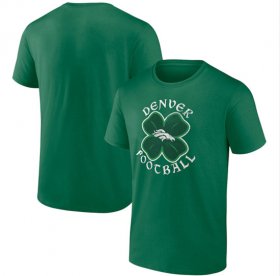 Wholesale Cheap Men\'s Denver Broncos Kelly Green St. Patrick\'s Day Celtic T-Shirt