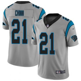 Wholesale Cheap Nike Panthers #21 Jeremy Chinn Silver Youth Stitched NFL Limited Inverted Legend Jersey