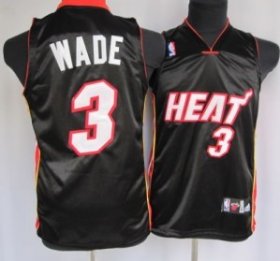 Cheap Miami Heat #3 Dwyane Dwyane Wade Black Kids Jersey