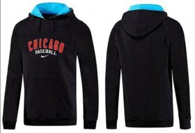 Wholesale Cheap Chicago Cubs Pullover Hoodie Black & Blue