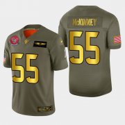 Wholesale Cheap Nike Texans #55 Benardrick McKinney Men's Olive Gold 2019 Salute to Service NFL 100 Limited Jersey