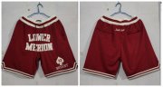 Wholesale Cheap Lower Merion Aces 33 Kobe Bryant Red Just Don With Pocket High School Mesh Shorts