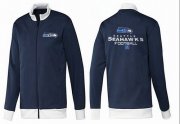 Wholesale Cheap NFL Seattle Seahawks Victory Jacket Dark Blue