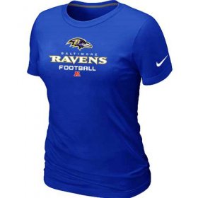Wholesale Cheap Women\'s Nike Baltimore Ravens Critical Victory NFL T-Shirt Blue
