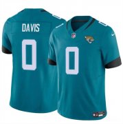 Cheap Men's Jacksonville Jaguars #0 Gabe Davis Teal 2023 F.U.S.E Vapor Untouchable Limited Football Stitched Jersey
