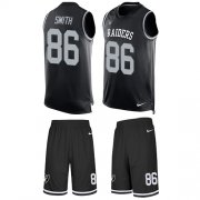 Wholesale Cheap Nike Raiders #86 Lee Smith Black Team Color Men's Stitched NFL Limited Tank Top Suit Jersey