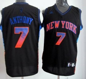 Wholesale Cheap New York Knicks #7 Carmelo Anthony 2012 Vibe Black Fashion Jersey