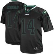 Wholesale Cheap Nike Jets #14 Sam Darnold Lights Out Black Men's Stitched NFL Elite Jersey
