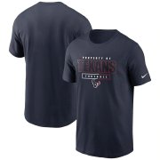 Wholesale Cheap Houston Texans Nike Team Property Of Essential T-Shirt Navy