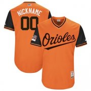 Wholesale Cheap Men's Baltimore Orioles Majestic Orange 2018 Players' Weekend Authentic Flex Base Custom Jersey