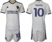 Wholesale Cheap Men 2022-2023 Club Los Angeles Galaxy home white 10 Adidas Soccer Jersey