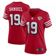Women San Francisco 49ers #19 Deebo Samuel Red Vapor Untouchable Limited Jersey