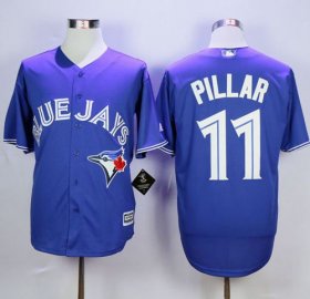 Wholesale Cheap Blue Jays #11 Kevin Pillar Blue New Cool Base Stitched MLB Jersey