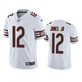 Wholesale Cheap Men\'s Chicago Bears #12 Velus Jones Jr. White Vapor untouchable Limited Stitched Jersey