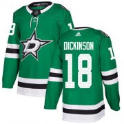 Cheap Adidas Stars #18 Jason Dickinson Green Home Authentic Youth Stitched NHL Jersey