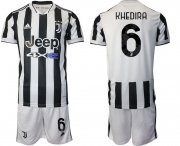 Wholesale Cheap Men 2021-2022 Club Juventus home white 6 Adidas Soccer Jerseys