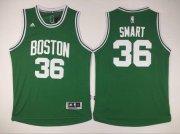 Wholesale Cheap Men's Boston Celtics #36 Marcus Smart Revolution 30 Swingman New Green Jersey