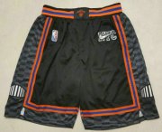 Wholesale Cheap Men's New York Knicks Black Diamond 2022 City Edition Swingman Stitched Shorts