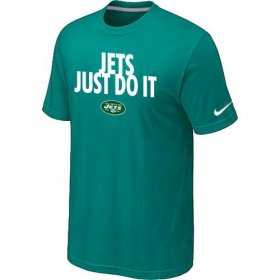 Wholesale Cheap Nike New York Jets Just Do It Green T-Shirt