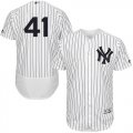 Wholesale Cheap Yankees #41 Miguel Andujar White Strip Flexbase Authentic Collection Stitched MLB Jersey