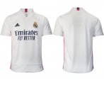 Wholesale Cheap Men 2020-2021 club Real Madrid home aaa version blank white Soccer Jerseys
