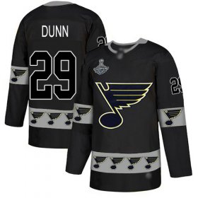 Wholesale Cheap Adidas Blues #29 Vince Dunn Black Authentic Team Logo Fashion Stanley Cup Champions Stitched NHL Jersey
