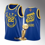 Wholesale Cheap Mens Golden State Warriors #22 Andrew Wiggins Royal 2022 NBA Finals Champions Stitched Jersey