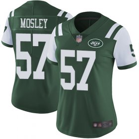 Wholesale Cheap Nike Jets #57 C.J. Mosley Green Team Color Women\'s Stitched NFL Vapor Untouchable Limited Jersey