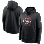 Cheap Men's Kansas City Chiefs Black 2023 AFC West Division Champions Locker Room Trophy Collection Pullover Hoodie